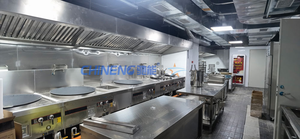 50-100人基礎版智能食堂廚房工程3d效果圖