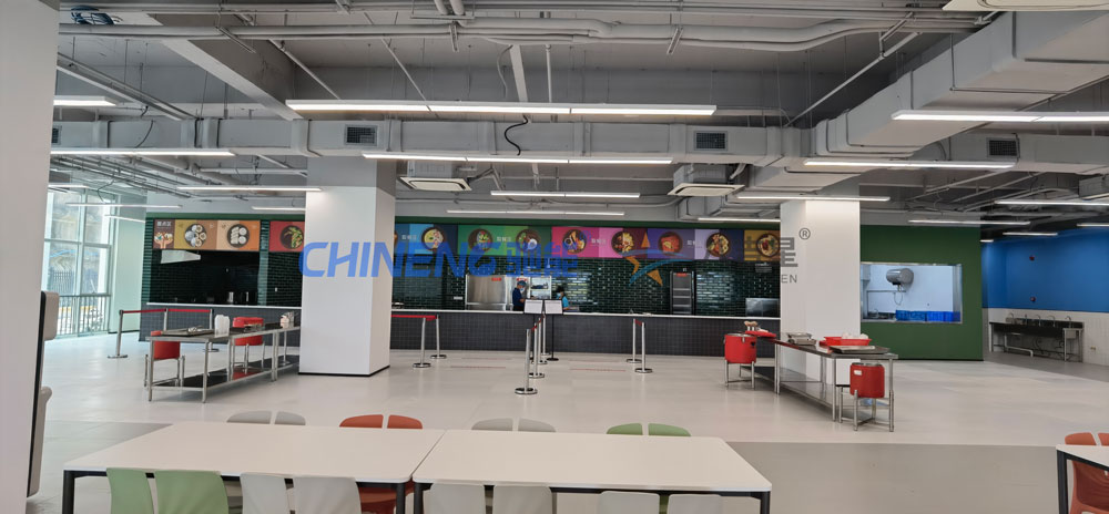 50-100人標準版智能食堂廚房工程3d效果圖