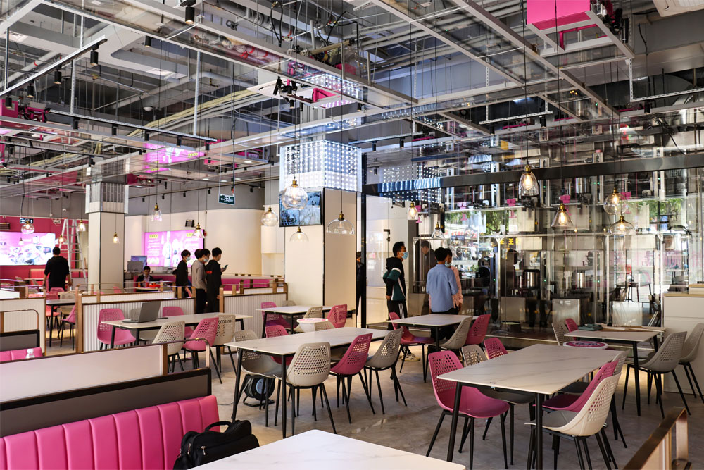 深圳鹽田天降美食機器人中餐廳就餐區 深圳鹽田天降美食機器人中餐廳就餐區