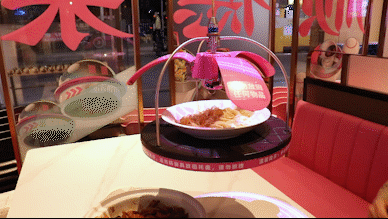 傳送食物的云軌系統 傳送食物的云軌系統