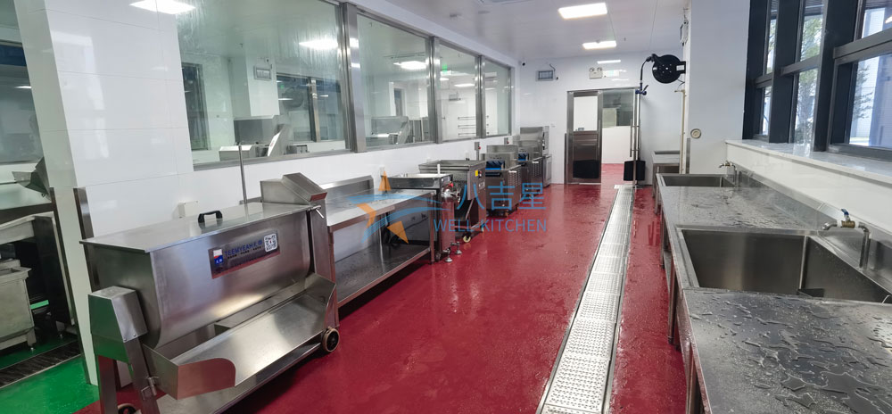 珠海高華城市服務配送中心廚房加工區蔬菜加工區