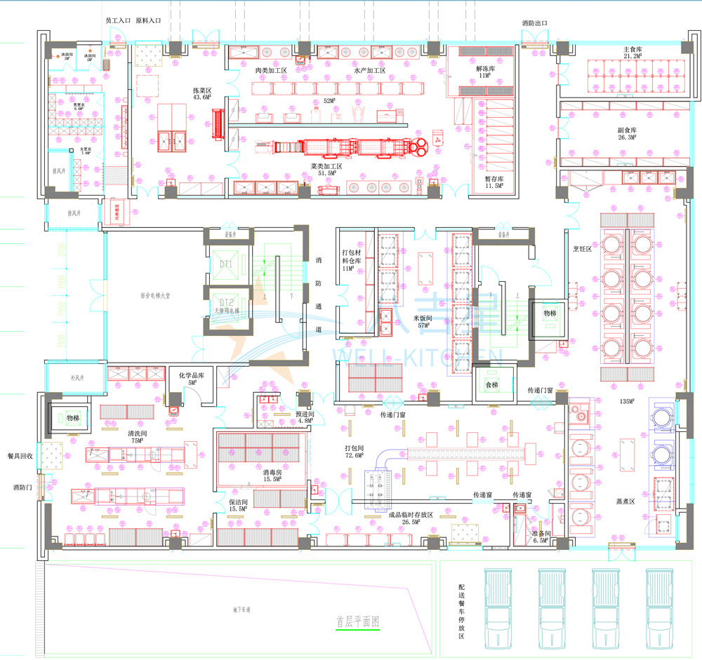 珠海高華城市服務配送中心廚房